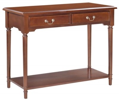 Product photograph of Palais French Mahogany 2 Drawer Console Table from Choice Furniture Superstore