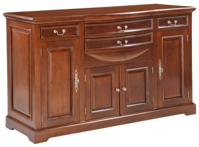 Product photograph of Palais French Mahogany 4 Door Sideboard from Choice Furniture Superstore