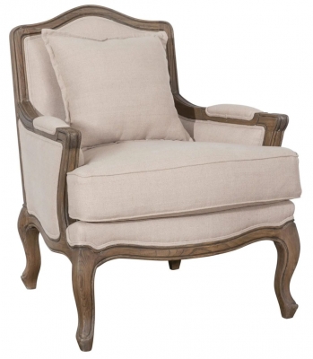 Product photograph of Trussville French Classical Bergere Walnut Armchair from Choice Furniture Superstore