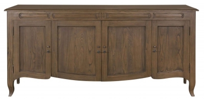 Product photograph of Harriett French Walnut 200cm Wide Sideboard - 4 Door from Choice Furniture Superstore