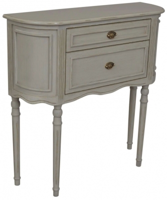 Product photograph of Gustine French Grey 2 Drawer Chest from Choice Furniture Superstore