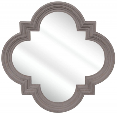 Product photograph of Gustine French Grey Wall Mirror - 70cm X 70cm from Choice Furniture Superstore