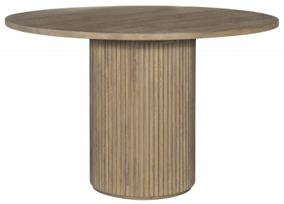 Product photograph of Nulato Mc Classic Fluted Wood 120cm Round Dining Table - 4 Seater from Choice Furniture Superstore