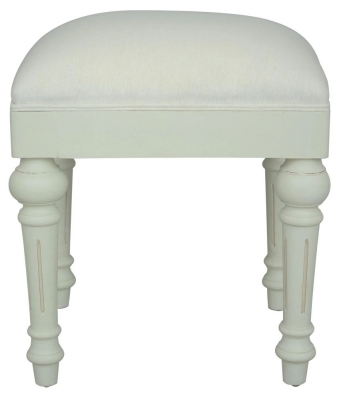 Product photograph of Rosburg French Lime White Dressing Stool from Choice Furniture Superstore