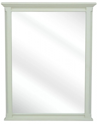 Product photograph of Rosburg French Lime White Wall Mirror - 70cm X 90cm from Choice Furniture Superstore