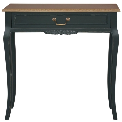 Product photograph of Solvay Emerald Green 1 Drawer Console Table from Choice Furniture Superstore