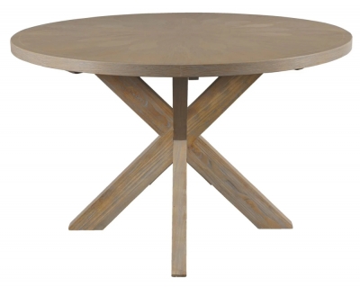 Product photograph of Preston Oak 120cm Round Dining Table - 4 Seater from Choice Furniture Superstore