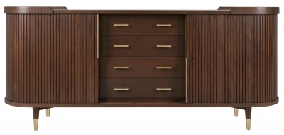 Product photograph of Bergerac Walnut Extra Large Sideboard from Choice Furniture Superstore