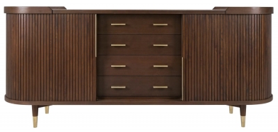 Product photograph of Preston Walnut Extra Large Sideboard from Choice Furniture Superstore