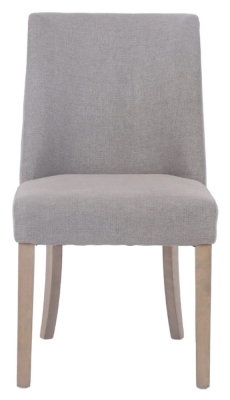 Product photograph of Lefors Sand Linen Dining Chair Solid In Pairs from Choice Furniture Superstore
