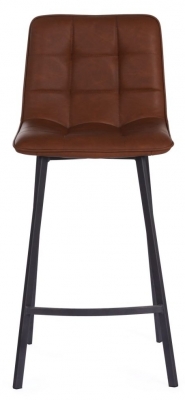 Product photograph of Mesita Pu Vintage Counter Stool Solid Inparis from Choice Furniture Superstore