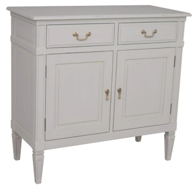 Product photograph of Bonaparte French Putty Painted 2 Drawer Sideboard from Choice Furniture Superstore