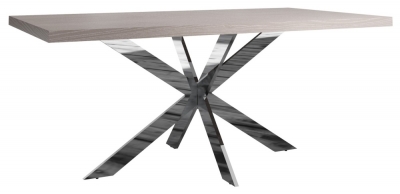 Image of Laguna Grey Oak 180cm Dining Table - 6 Seater