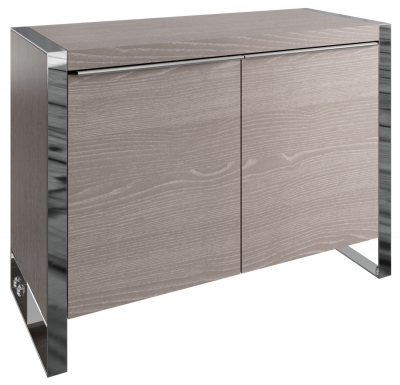 Product photograph of Laguna Grey Oak 2 Door Sideboard from Choice Furniture Superstore