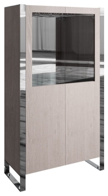 Product photograph of Laguna Grey Oak Drinks Cabinet from Choice Furniture Superstore