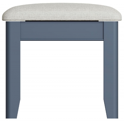 Product photograph of Ringwood Blue Painted Stool from Choice Furniture Superstore