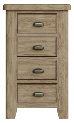 Product photograph of Hatton Oak 4 Drawer Chest from Choice Furniture Superstore