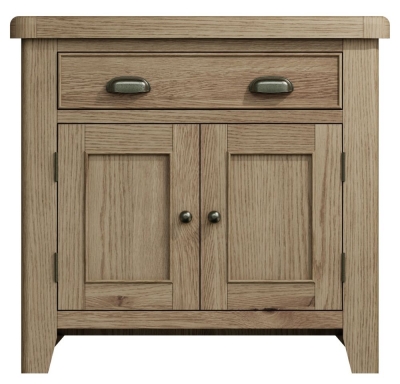 Product photograph of Hatton Oak 2 Door 1 Drawer Sideboard from Choice Furniture Superstore