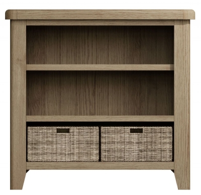 Product photograph of Hatton Oak Bookcase from Choice Furniture Superstore