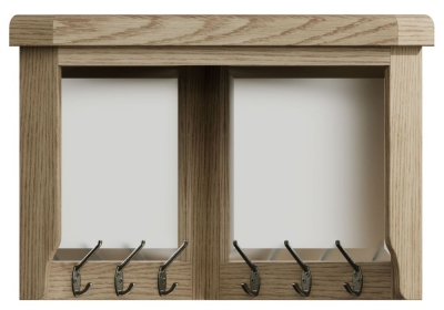 Product photograph of Hatton Oak Corner Hall Bench Top from Choice Furniture Superstore