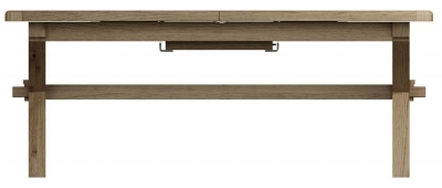 Product photograph of Hatton Oak Cross Leg 200cm-250cm Extending Dining Table from Choice Furniture Superstore