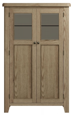 Product photograph of Hatton Oak Drinks Cabinet from Choice Furniture Superstore