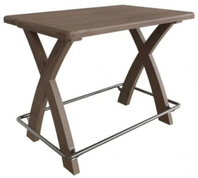 Product photograph of Hatton Oak Bar Table from Choice Furniture Superstore