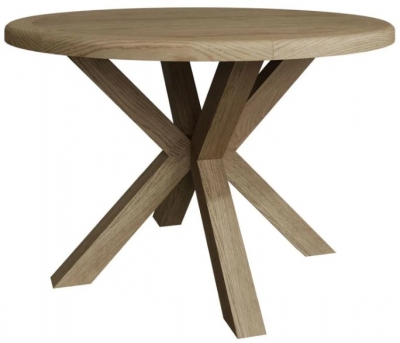 Product photograph of Hatton Oak 120cm Round Dining Table - 4 Seater from Choice Furniture Superstore
