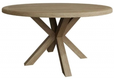 Product photograph of Hatton Oak 150cm Large Round Dining Table from Choice Furniture Superstore