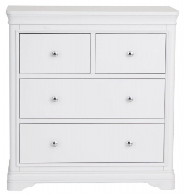 Product photograph of Selden White 2 2 Drawer Chest from Choice Furniture Superstore