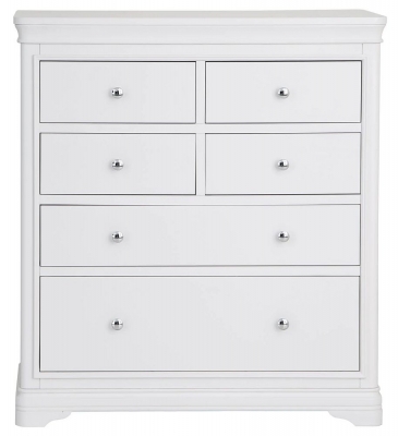 Product photograph of Selden White 4 2 Drawer Chest from Choice Furniture Superstore
