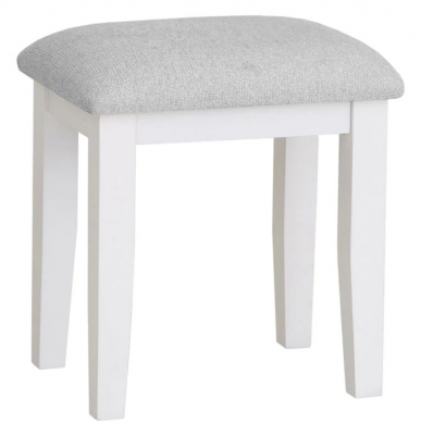 Product photograph of Selden White Stool from Choice Furniture Superstore