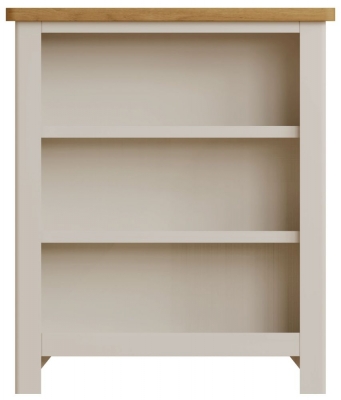 Product photograph of Portland Oak And Dove Grey Painted Bookcase from Choice Furniture Superstore