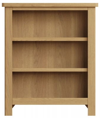 Product photograph of Hampton Rustic Oak Bookcase from Choice Furniture Superstore