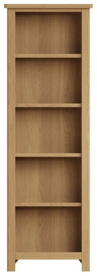Product photograph of Hampton Rustic Oak Tall Bookcase from Choice Furniture Superstore