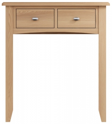 Product photograph of Eva Light Oak 2 Drawer Dressing Table from Choice Furniture Superstore
