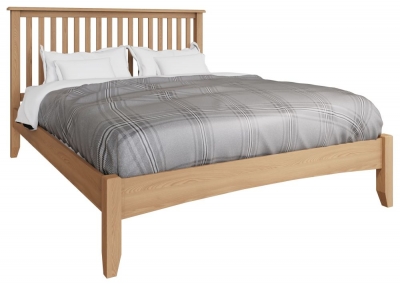 Product photograph of Eva Light Oak Bed from Choice Furniture Superstore