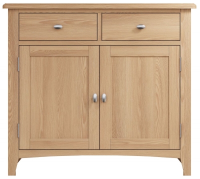 Product photograph of Eva Light Oak 2 Door 2 Drawer Sideboard from Choice Furniture Superstore