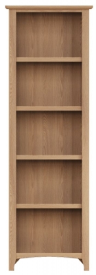 Product photograph of Eva Light Oak Tall Bookcase from Choice Furniture Superstore