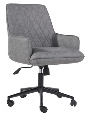 Product photograph of Diamond Stitch Faux Leather Office Chair from Choice Furniture Superstore
