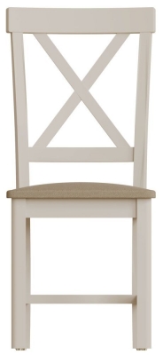 Product photograph of Portland Dove Grey Painted Dining Chair Sold In Pairs from Choice Furniture Superstore