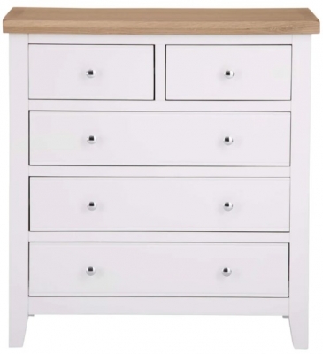Product photograph of Aberdare Oak And Painted 2 3 Drawer Chest from Choice Furniture Superstore