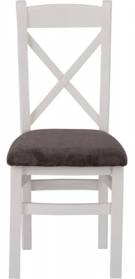 Product photograph of Aberdare Painted Cross Back Dining Chair Sold In Pairs from Choice Furniture Superstore