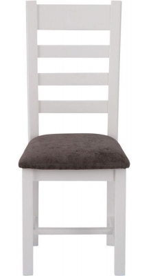Product photograph of Aberdare Painted Ladder Back Dining Chair Sold In Pairs from Choice Furniture Superstore