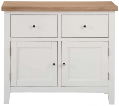 Product photograph of Aberdare Oak And Painted 2 Door 2 Drawer Standard Sideboard from Choice Furniture Superstore