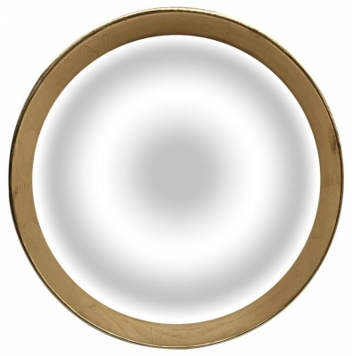 Product photograph of Gold Acrylic Convex Round Mirror - 72 5cm X 72 5cm from Choice Furniture Superstore