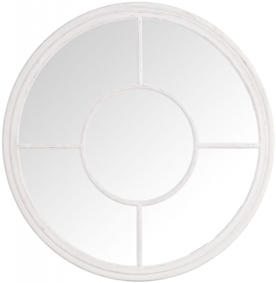 Product photograph of Round Window Mirror - Dia 100cm from Choice Furniture Superstore