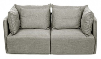 Temahome Dune 2 Seater Fabric Sofa Comes In Light Grey Cream And Anthracite Options