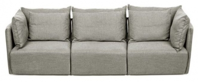 Temahome Dune 3 Seater Fabric Sofa Comes In Light Grey Cream And Anthracite Options