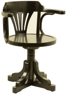 Product photograph of Authentic Models Black Pursers Chair from Choice Furniture Superstore